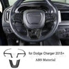 Carbon fiber steering wheel decoration kit for Dodge Charger interior