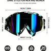 A pair of black sports goggles with a universal style for men and women, featuring an HD lens and UV protection.
