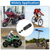 A collection of products including a motorcycle, a bicycle, and an electric scooter with a handlebar security lock.