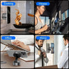 A collection of heavy duty magnetic phone holders used for cooking, fitness, office work, and bathroom mirrors.