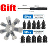 A set of tire repair nails and a tool for repairing tire wounds.