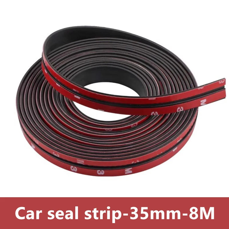 Roll of red car seal strip measuring 35mm by 8 meters