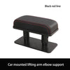 Black red line car mounted lifting arm elbow support cushion for driving comfort