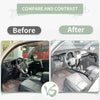 Before and after comparison of carbon fiber grain interior decoration for a Toyota 4Runner car