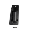 Right view of a black exterior door handle for Chevrolet/GMC Silverado.