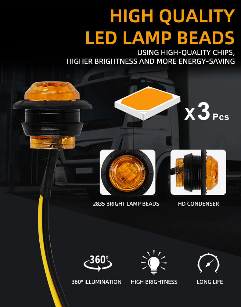 خرز مصابيح LED عالي الجودة يُستخدم في مجموعة مصابيح، يتميز بإضاءة 360 درجة وسطوع عالٍ