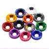 Collection de joints et fixations hexagonales JDM de différentes couleurs pour modification automobile.