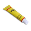 Kit de colle pour réparation de tube jaune avec une pointe blanche et une bande rouge