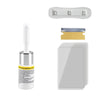 A professional windshield crack repair kit showing a white plastic tool and a clear protective film sheet.