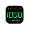 A black GPS smart gauge head-up display device showing a digital speed reading of 10.00 MPH or KM/H.