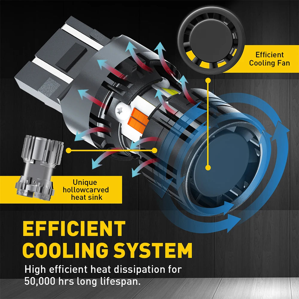 Close-up view of an efficient cooling fan and heat sink assembly for a product.