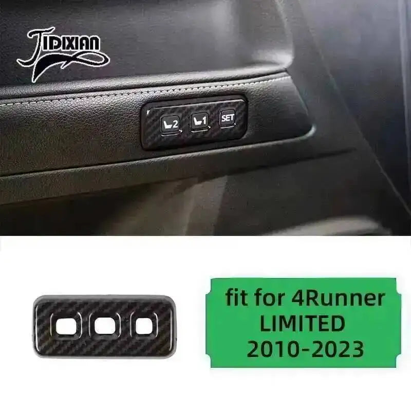 Carbon fiber grain car interior trim piece for Toyota 4Runner 2010-2023