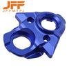 Blue aluminum ignition switch cover for electric dirt bikes