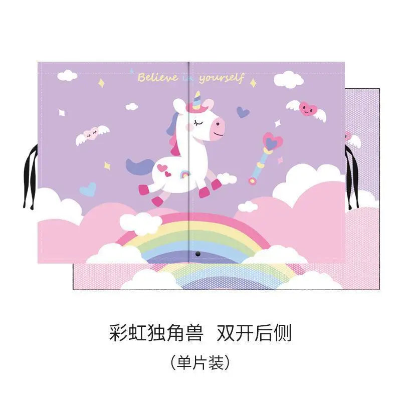 A pair of pink and purple magnetic double-layer car window shades with insect protection.