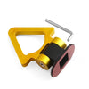 A set of car trailer hook decals featuring a gold and black design.