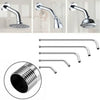 Stainless steel shower arm extension with various lengths and a threaded end