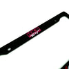 Black license plate frame decoration with HKS Tokyo branding