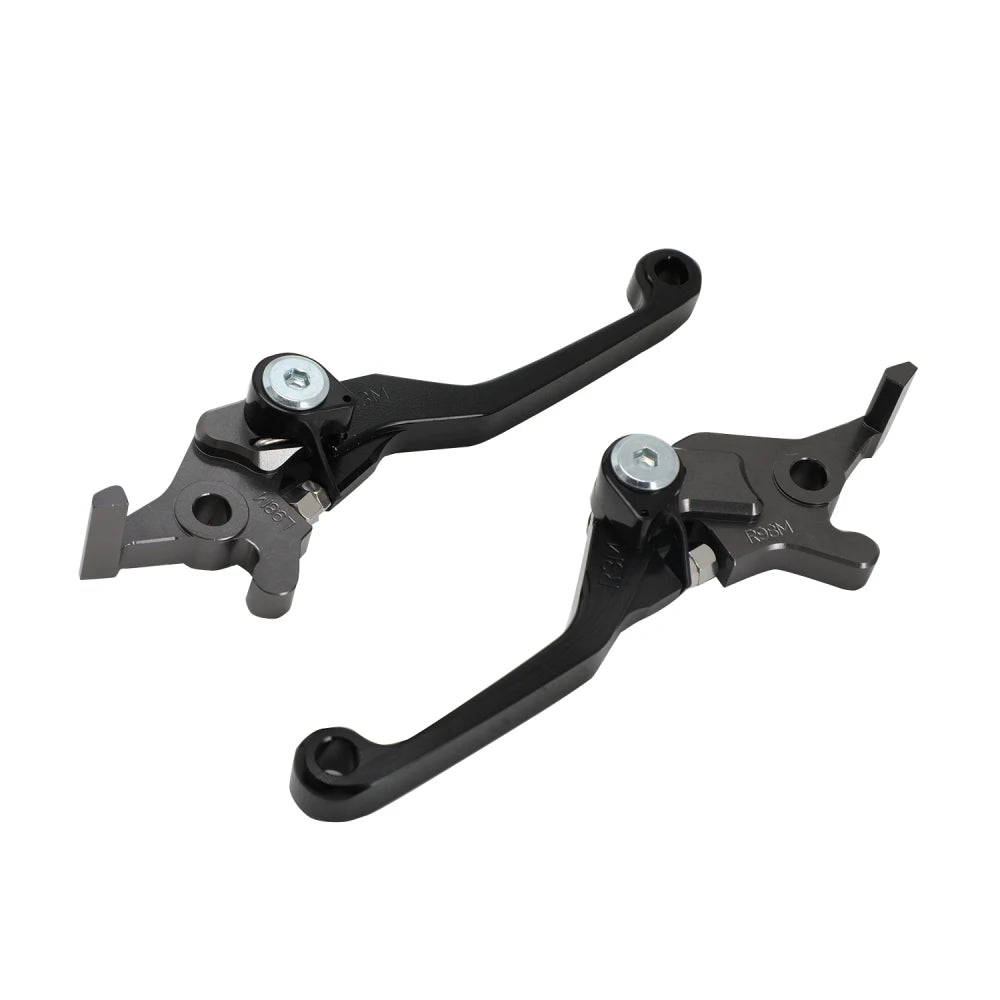 Black motorcycle brake and clutch levers for Surron Ultrabee
