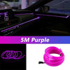 Ruban de LED néon violet flexible pour automobile et décoration.