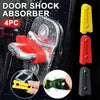 Vier Türstoßdämpferpads für Autos, gezeigt mit einem Hauptdämpfer und Ersatzpads.