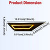 Diagram showing the dimensions of an LED side marker light, including length and height measurements.