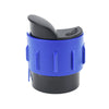 A universal motorcycle oil seal cleaning tool with a black and blue plastic housing.