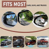 A set of heart-shaped rearview mirrors fits most cars, SUVs, and trucks.