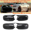 Glossy black rearview mirror wing trim for Dodge and Chrysler vehicles