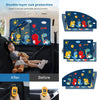 Double-layer sun protection car window shades featuring dinosaur designs for insect protection