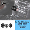 Carbon fiber interior decoration kit for Ford Mustang 2015-2023 featuring custom trim pieces