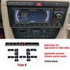 A set of Type B repair switches for an Audi A4 B6 B7 2000-2008 climate control panel.