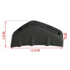 Black ABS plastic universal rear bumper spoiler lip kit with dimensions 7.3cm high and 12.5cm long