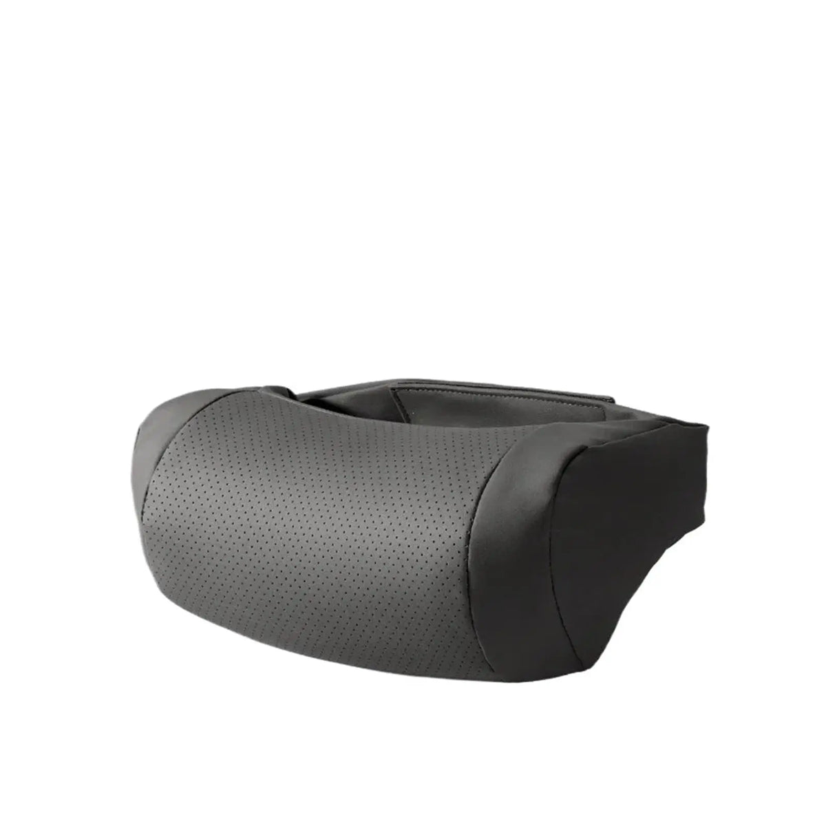 Schwarzes ergonomisches Auto-Nackenkissen mit strukturierter Oberfläche