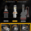 Installation guide showing how to install a LED bulb, including components and steps for various light types.
