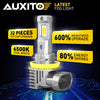 Ensemble de phares Auxito montrant une ampoule LED argentée avec boîtier jaune et marquage pour améliorer les phares d'une vo