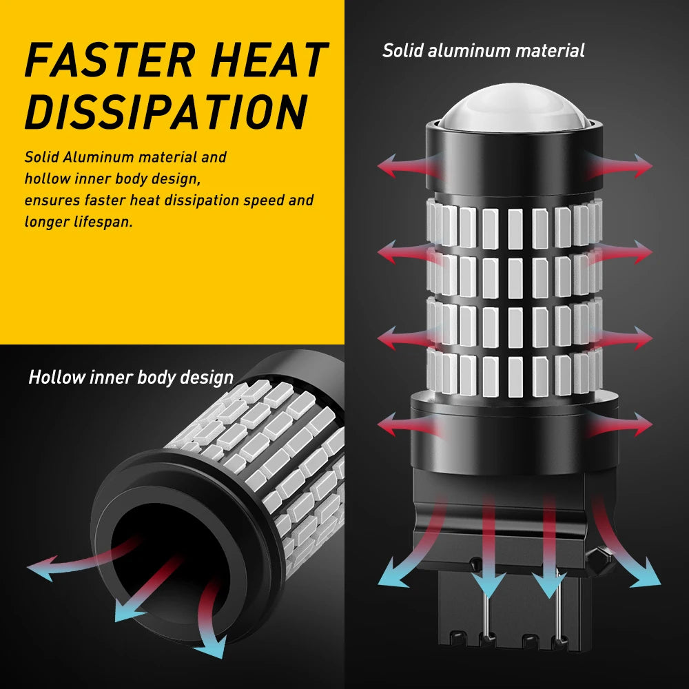 A black aluminum heat dissipation component with a hollow inner body design and multiple LED light elements.