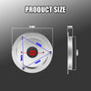 Diagram showing the dimensions of a stainless steel tail light bezel mount, including 141mm diameter and 15mm thickness.