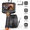 Black industrial HD inspection camera with a detachable short lens and 2000mAh battery