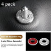 Four sets of silver diamond decorative door lift rings for car locks
