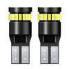 A pair of Canbus Error-Free T10 LED bulbs for various vehicles, shown in black housing.