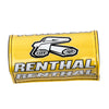 Yellow foam chest protector pads for motorcycle handlebars