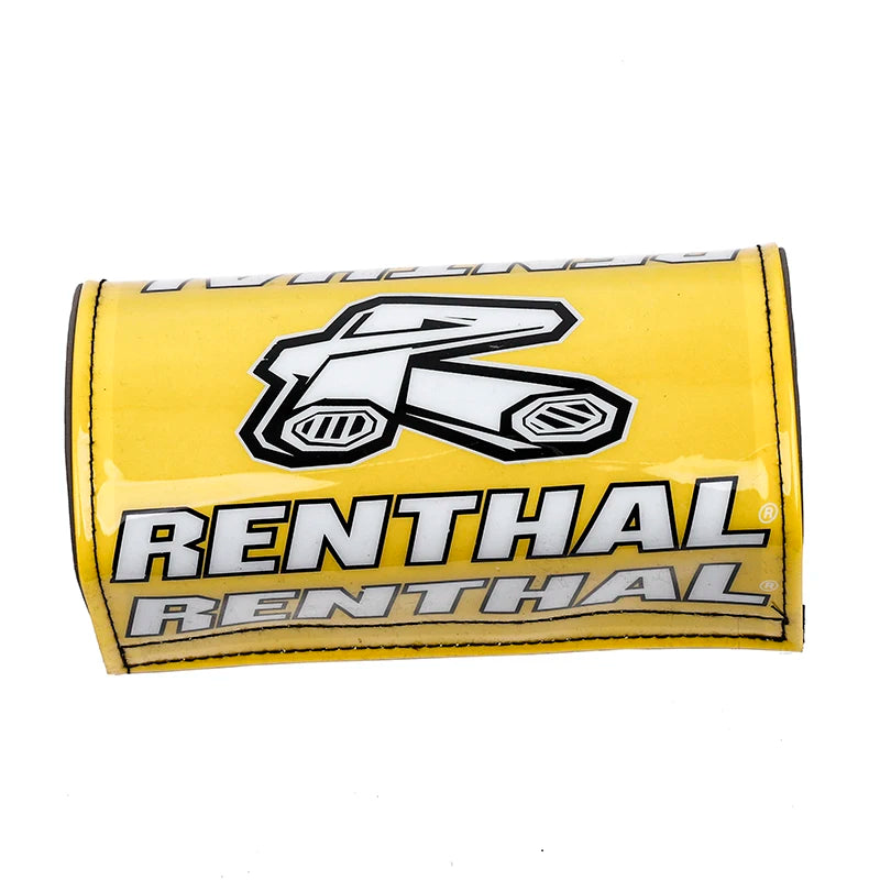 Yellow foam chest protector pads for motorcycle handlebars