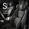 Innenansicht eines Autositzes mit S+-Funktion, ergonomischen Kopf- und Lendenstützkissen.