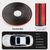 Roll of black rubber body seal strips for car windshield and roof