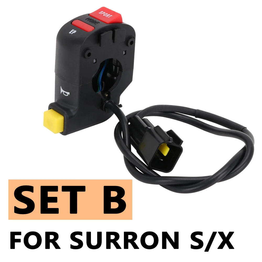 Set B plug and play headlight kill switch for Surron S/X electric bike