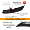 Diagrama que muestra los componentes y cableado de las luces direccionales LED ahumadas para un Chrysler 200.