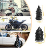 A collection of rubber tire repair plugs for cars, motorcycles, and bicycles shown alongside various vehicle types.