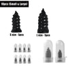 A set of 10 tire repair plugs in small and large sizes, including various sized plugs for automotive use.