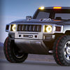 A silver pickup truck with fog lights installed, next to a black light switch.