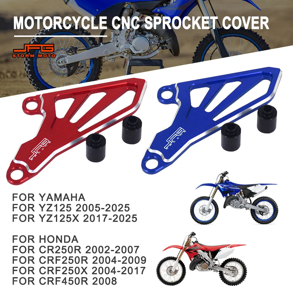 CNC aluminum front sprocket cover for Yamaha and Honda dirt bikes